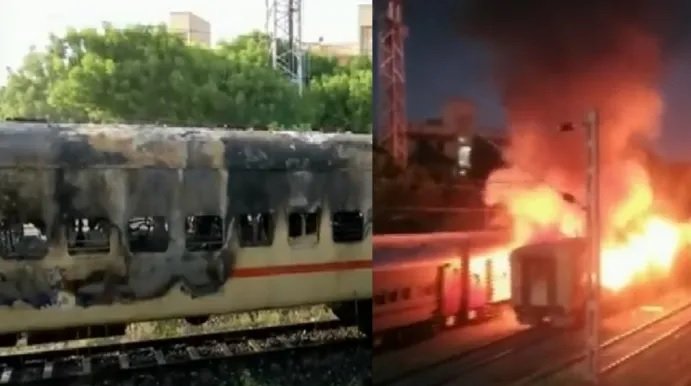 Tamilnadu: मदुरै रेलवे यार्ड पर खड़ी प्राइवेट बोगी में लगी आग, UP के 10 लोगों की मौत
