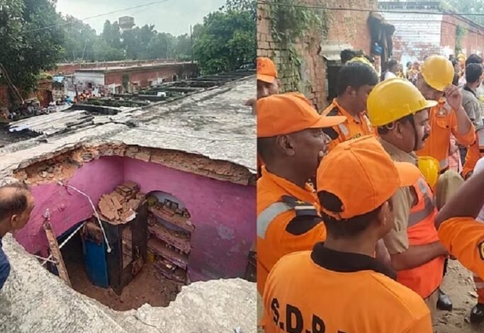 Lucknow News: आलमबाग स्थित रेलवे कॉलोनी में गिरी मकान की छत, एक ही परिवार के पांच लोगों की मौत